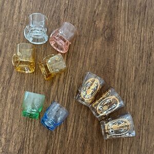 Vintage Shot Glasses total of 9